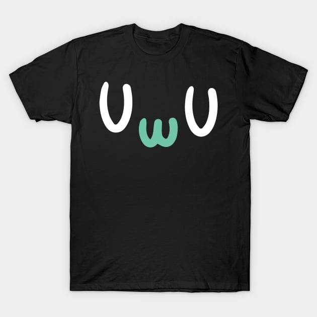 UwU Meme OwO Face Vaporwave Anime Aesthetic Otaku T-Shirt by CrissWild